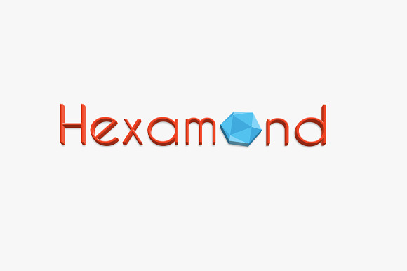 Hexamond- Blue Diamond Logo in Logo Templates - product preview 2