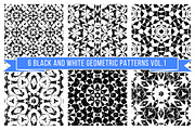 Set of black and white patterns 1
