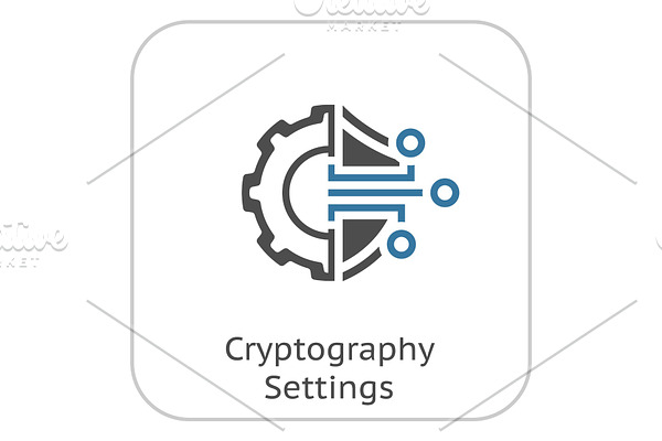 Cryptography Settings Icon.