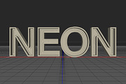 3D FONT | NEON | 3D PSD
