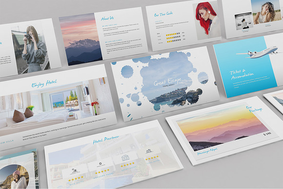 Travel Agency Powerpoint Template in PowerPoint Templates - product preview 2