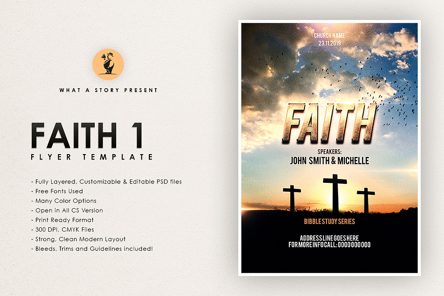 Faith 1 in Flyer Templates - product preview 8