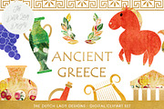 Greek Archeology Clipart Set