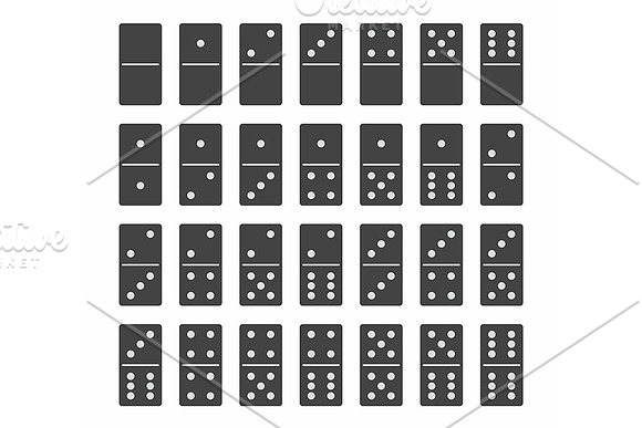 Complete Set of Domino Stones in Graphics - product preview 1
