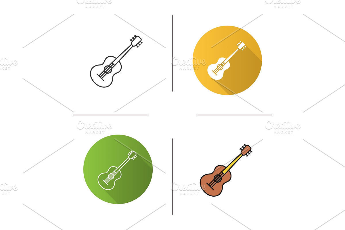 Guitar icon in Icons - product preview 8