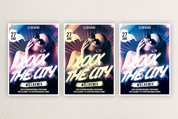 Rock The City 1 in Flyer Templates - product preview 1