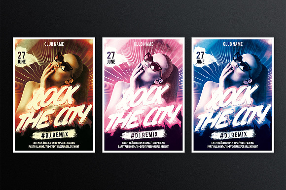 Rock The City 1 in Flyer Templates - product preview 2