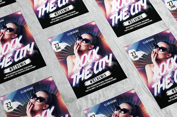 Rock The City 1 in Flyer Templates - product preview 3