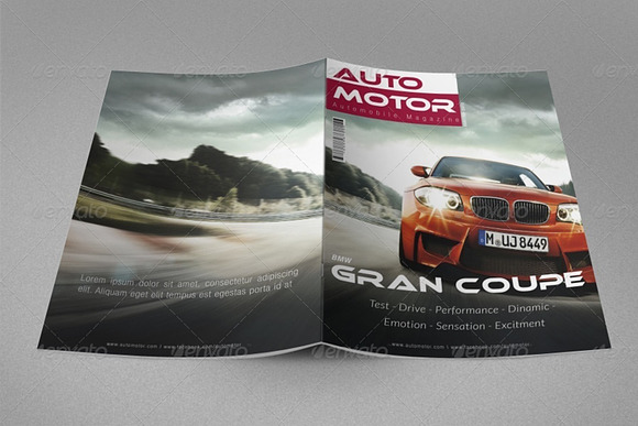Auto Motor - Automobile Magazine in Magazine Templates - product preview 3