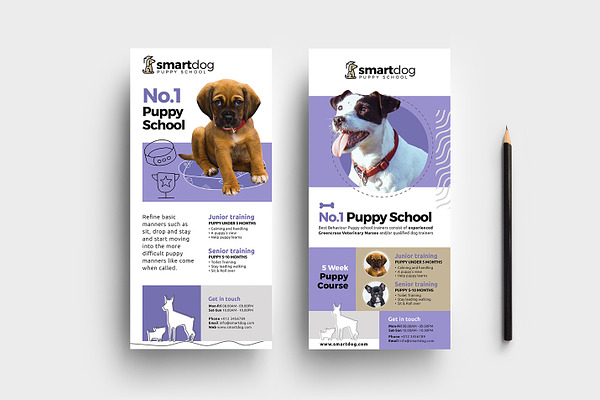 Puppy School DL Card Template
