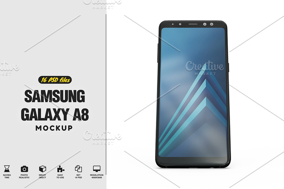 Samsung Galaxy A8 App Mockup v2
