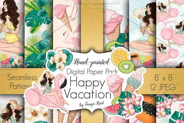Happy Vacation Summer Paper Pack