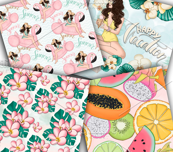Happy Vacation Summer Paper Pack in Patterns - product preview 5