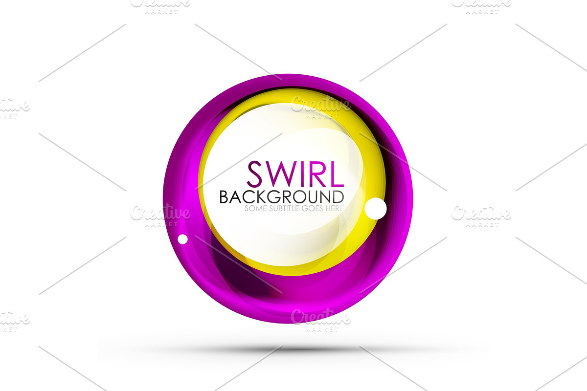 Spiral swirl flowing lines 3d vector abstract digital motion background design. Rotating concept in Illustrations - product preview 8