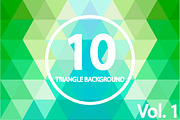 10 Triangle backgrounds. Vol 1
