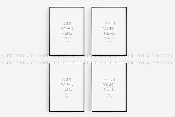 Mockup Frames,Bundle of 6 Thin Frame in Graphics - product preview 11