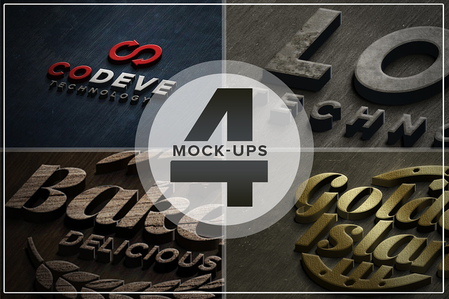 Authentic Logo Mix Mockups Vol. 04