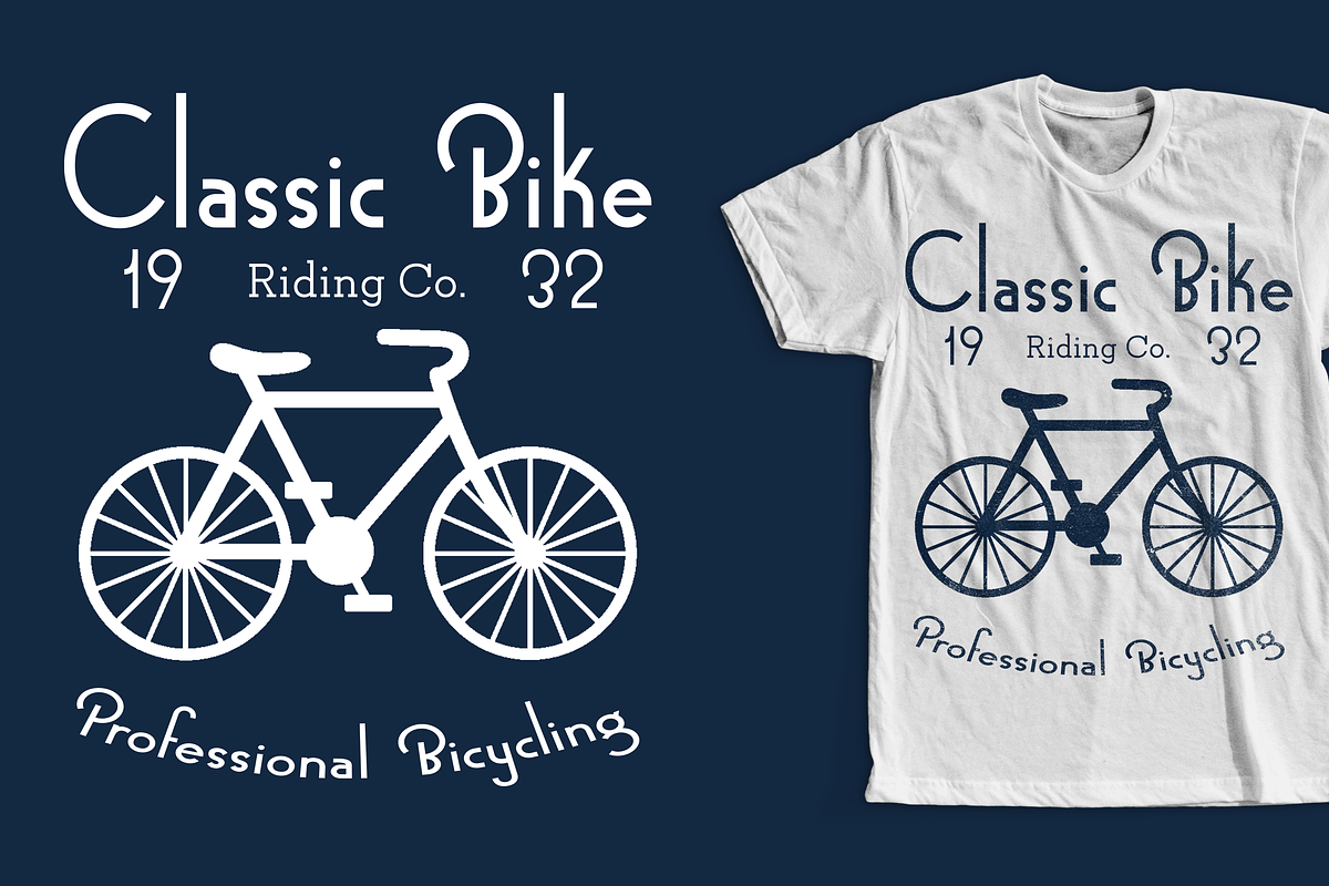 Classic Bike T-Shirt Design in Illustrations - product preview 8