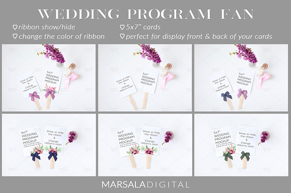 Spring Wedding Mockup Bundle in Print Mockups - product preview 4