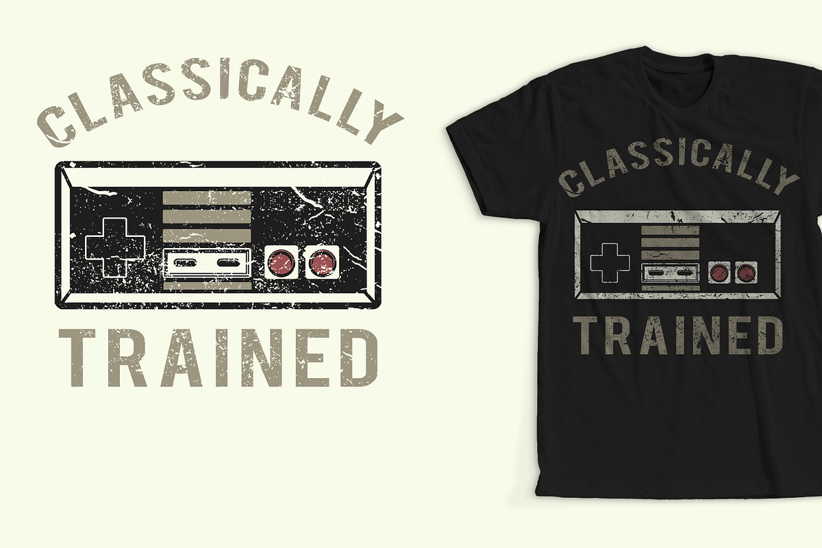 Retro Video Game T-Shirt Design  in Illustrations - product preview 8