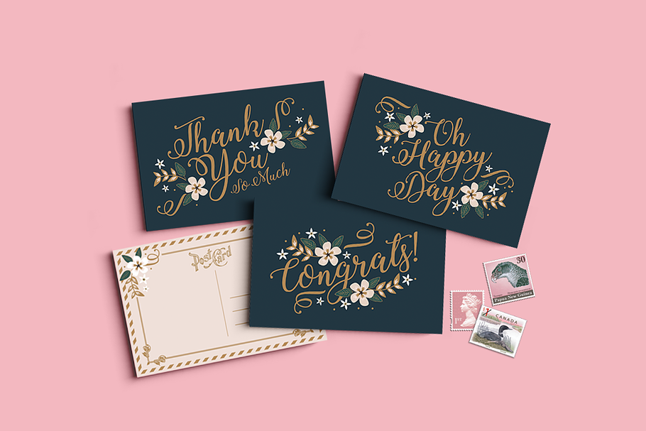 Monaco Greeting Cards in Postcard Templates - product preview 8