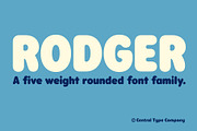 Rodger - A rounded font family