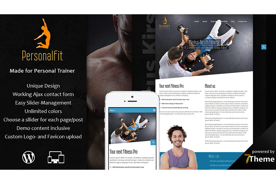 PersonalFit - Sport & Gym WP Theme in WordPress Business Themes - product preview 8