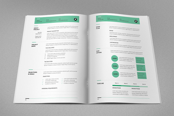 Proposal Template in Brochure Templates - product preview 1