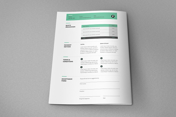 Proposal Template in Brochure Templates - product preview 3