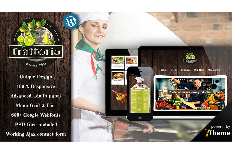 Trattoria - Rustic Restaurant Theme in WordPress Business Themes - product preview 8