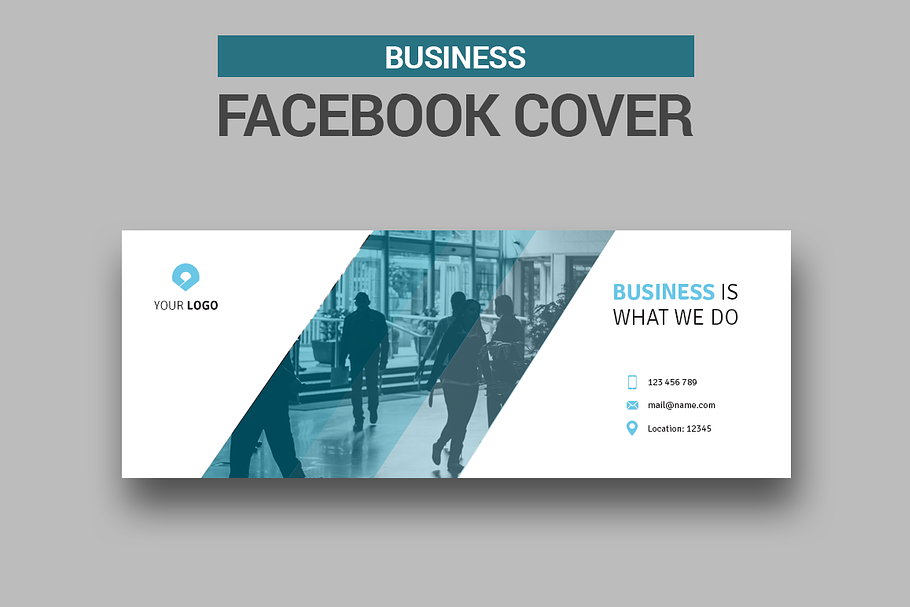 Business Facebook Cover in Facebook Templates - product preview 8