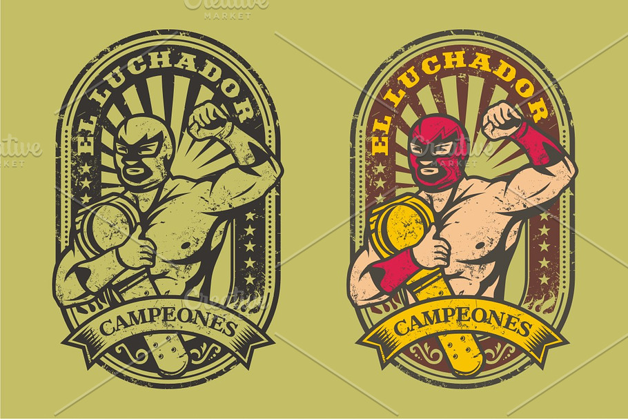 LUCHADOR CAMPEONES in Illustrations - product preview 8