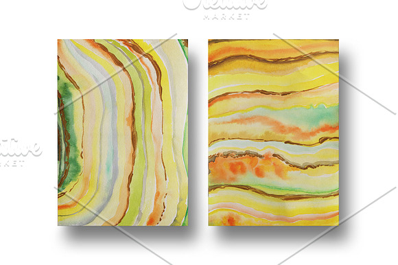 Agate watercolor texture backgrounds in Textures - product preview 14