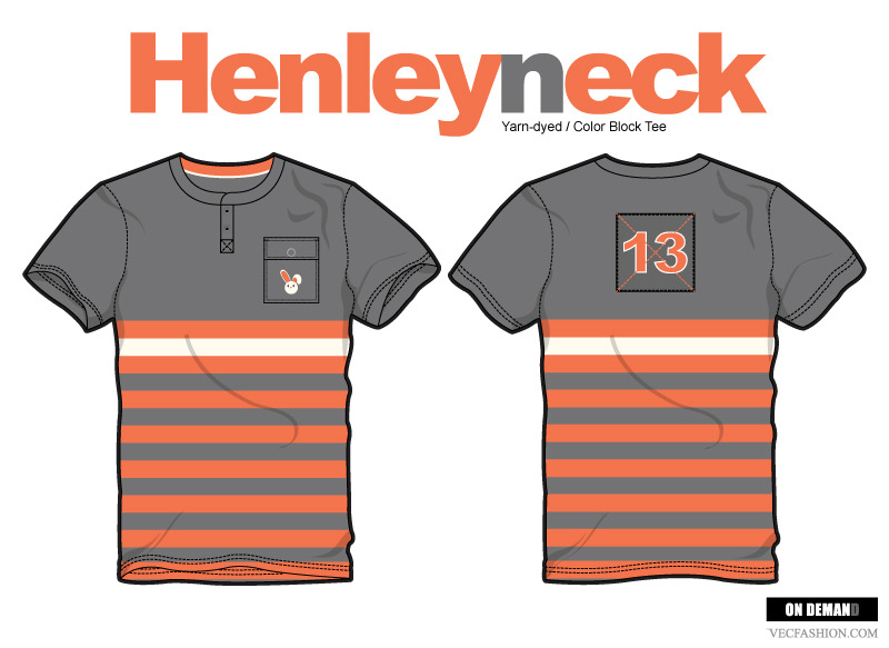 Men Henley Neck Short Sleeve T-shirt | Creative Daddy