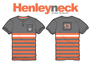 Men Henley Neck Short Sleeve T-shirt