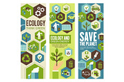Environment protection banner for eco concept