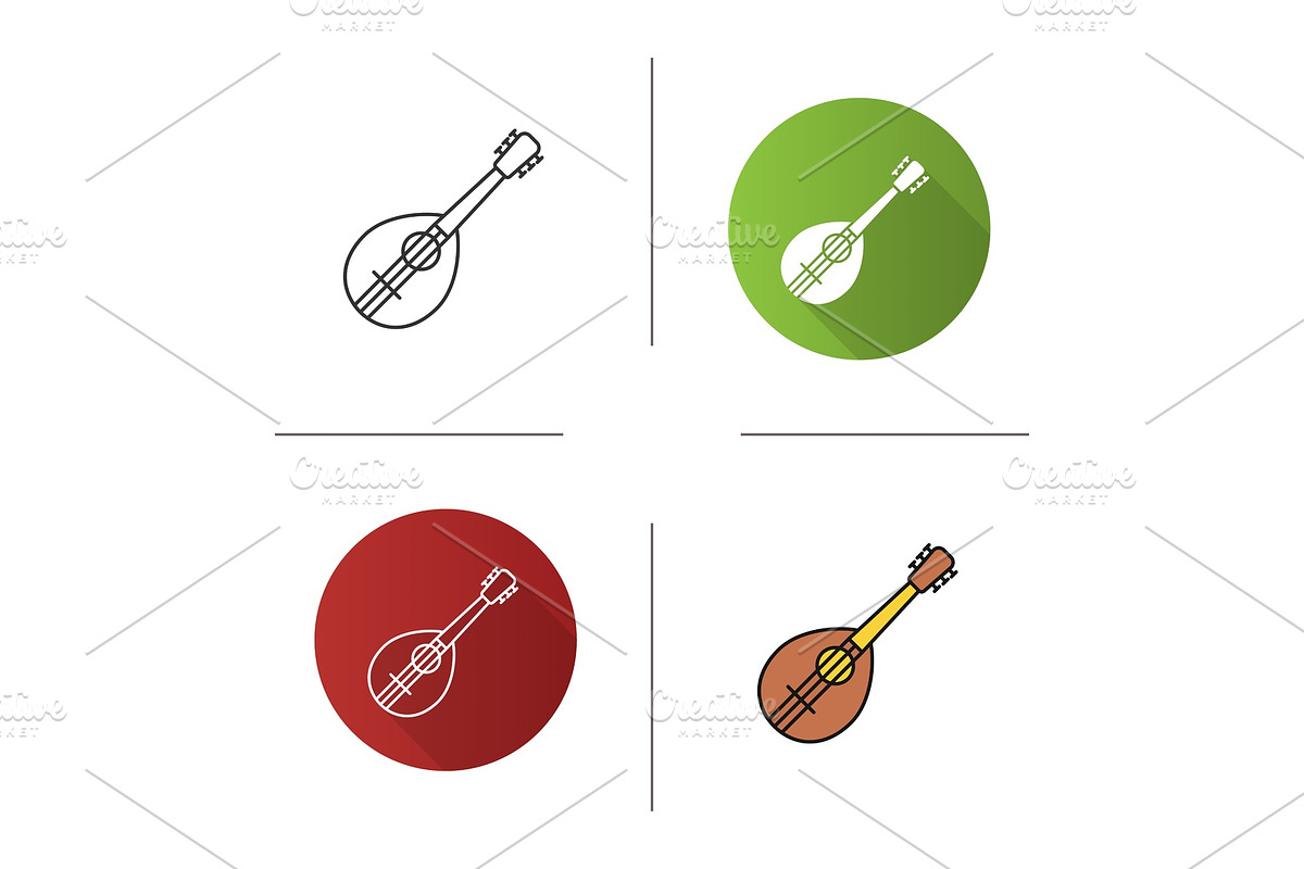 Mandolin icon in Graphics - product preview 8