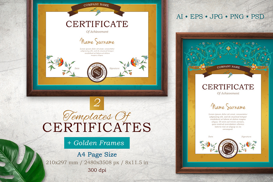 Templates Of Certificate&Frame.Vol.3