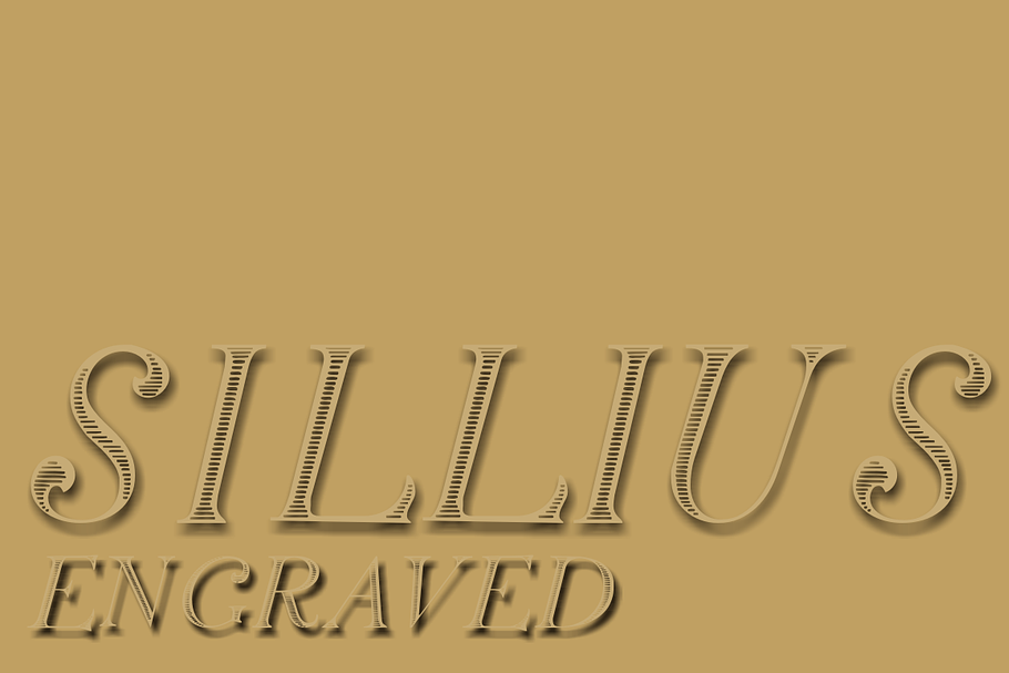 Silius Engraved in Display Fonts - product preview 8