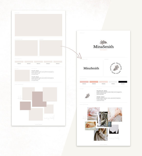 Brand Board for Identity Design in Presentation Templates - product preview 1