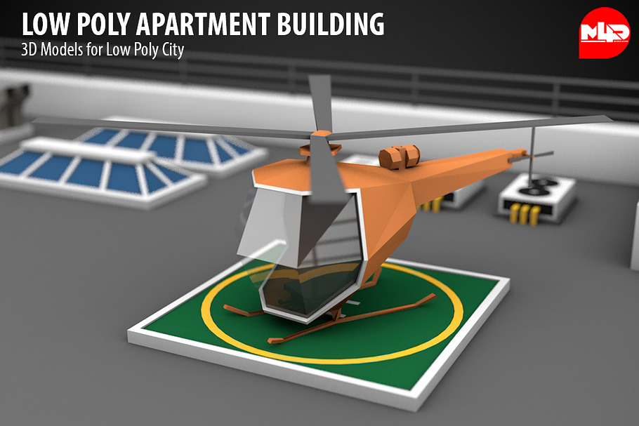 Low Poly Apartment Building in Architecture - product preview 8