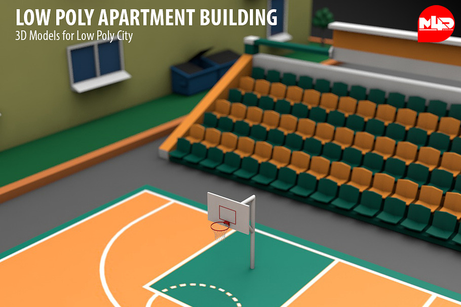 Low Poly Apartment Building in Architecture - product preview 10