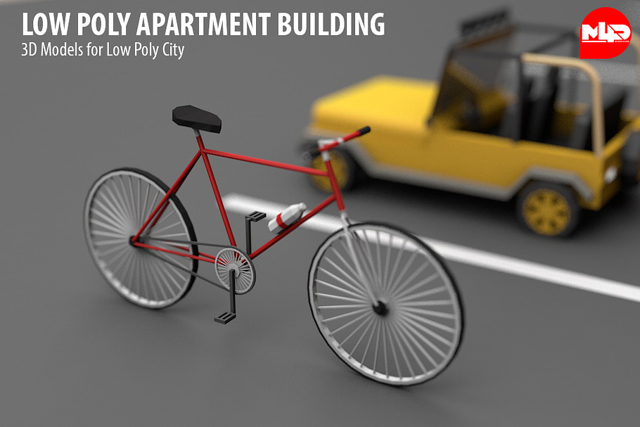 Low Poly Apartment Building in Architecture - product preview 11