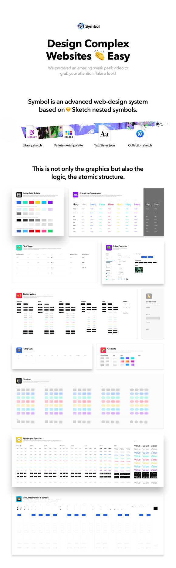 Symbol Design System for Sketch in UI Kits and Libraries - product preview 1