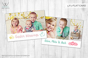 Easter card template greetings