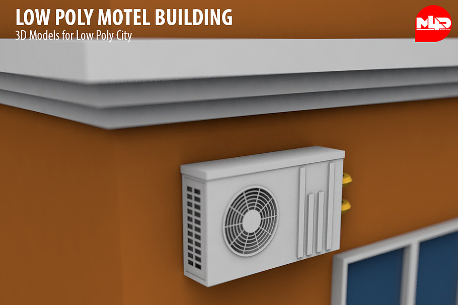 Low Poly Motel Building in Architecture - product preview 8