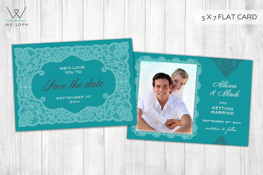 Elegant Save the date template card in Wedding Templates - product preview 8