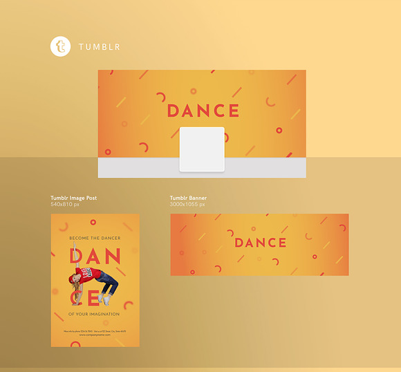 Social Media Pack | Dancing School in Social Media Templates - product preview 6