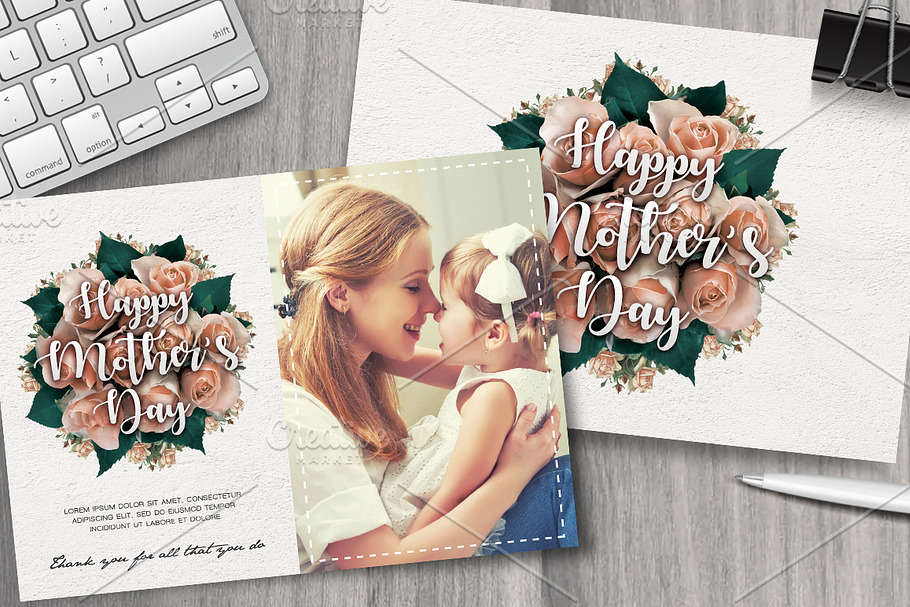 Mother's Day Card Template in Postcard Templates - product preview 8