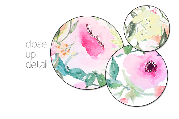 Watercolour Floral Seamless Pattern in Patterns - product preview 4